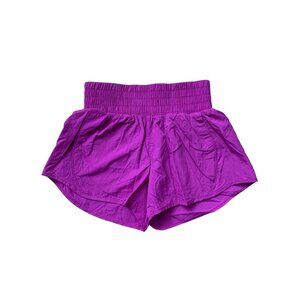 All In Motion Kids Girls Novelty Short Activewear Purple With Pockets Small